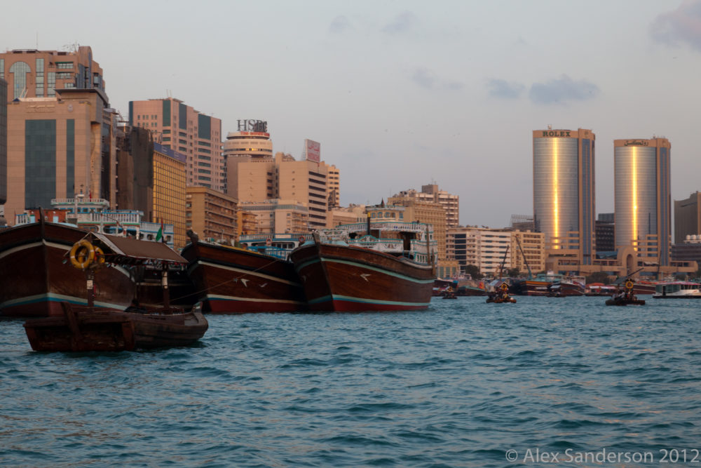 Docked dhows