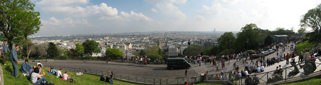 A panorama of Parisiens from Sacre Coeur